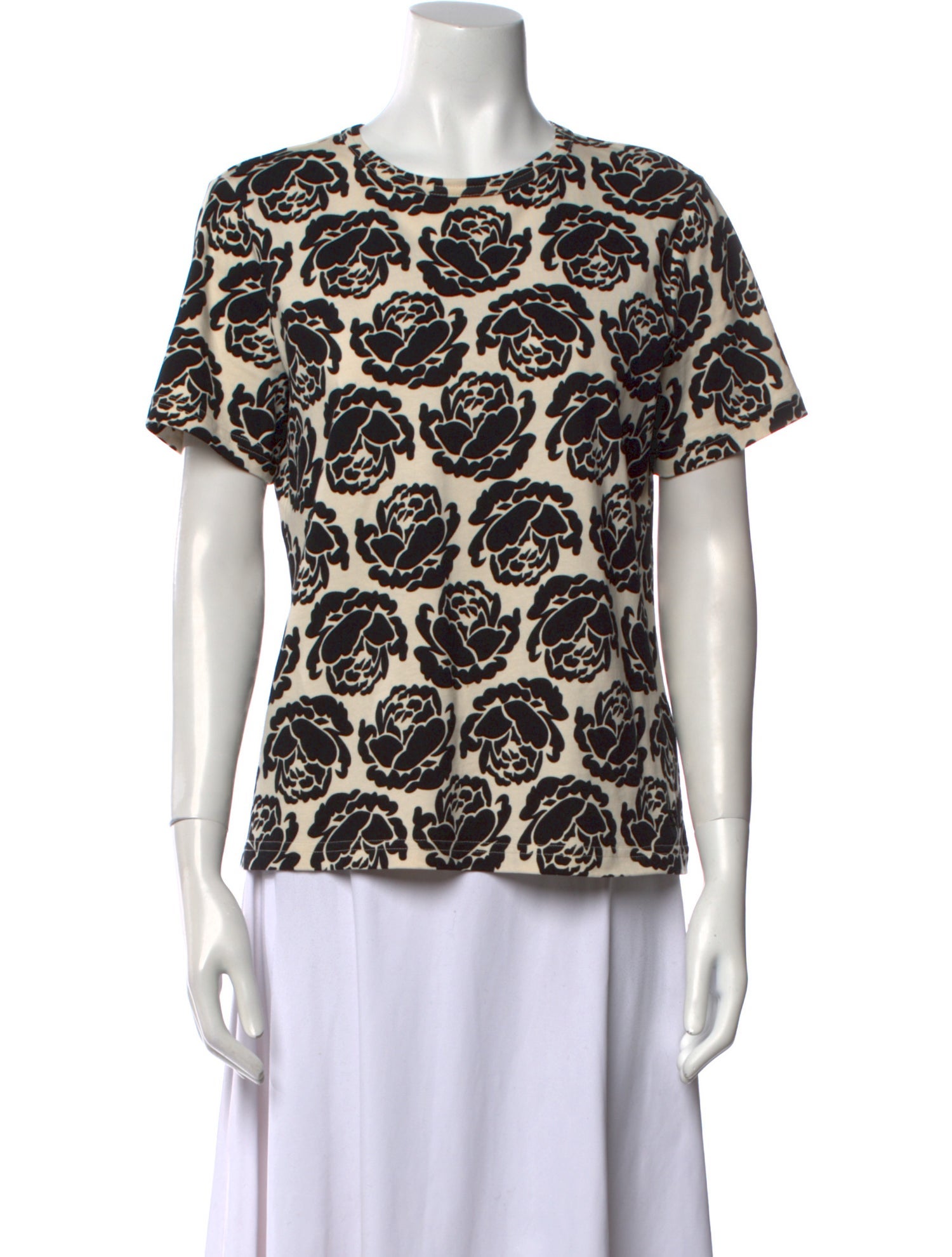 Tory Burch Printed Crew Neck T-Shirt