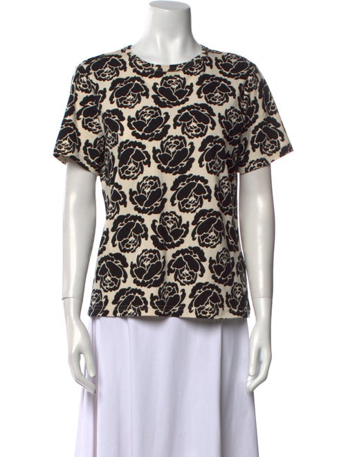Tory Burch Printed Crew Neck T-Shirt
