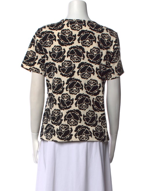 Tory Burch Printed Crew Neck T-Shirt