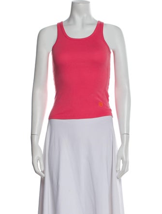 Tory Burch Scoop Neck Sleeveless Top