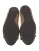 Tory Burch Leather Animal Print Ballet Flats