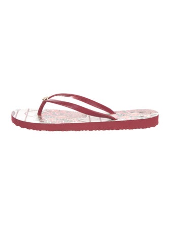 Tory Burch Rubber Printed Flip Flops