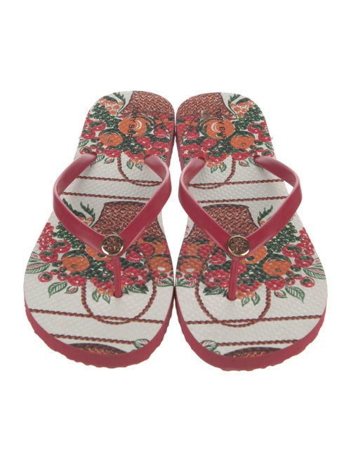 Tory Burch Rubber Printed Flip Flops