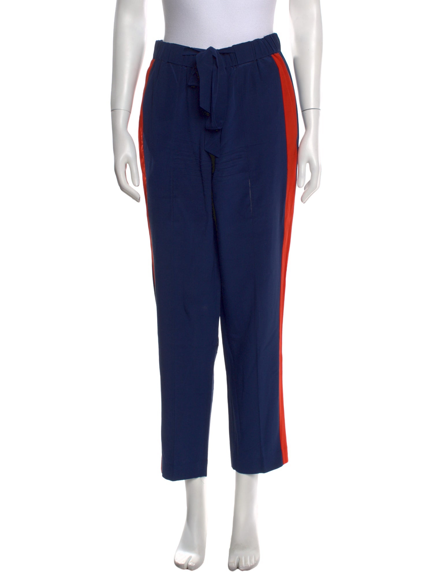 Tory Burch Silk Straight Leg Pants