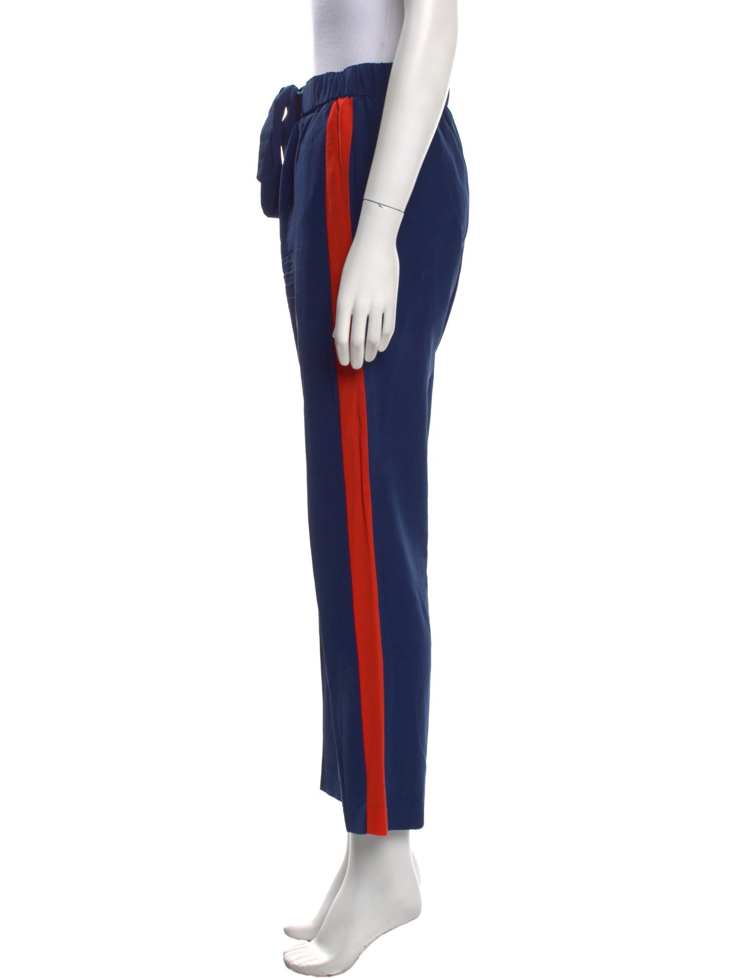 Tory Burch Silk Straight Leg Pants