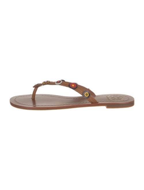 Tory Burch Leather Flip Flops