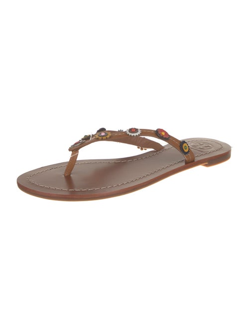 Tory Burch Leather Flip Flops
