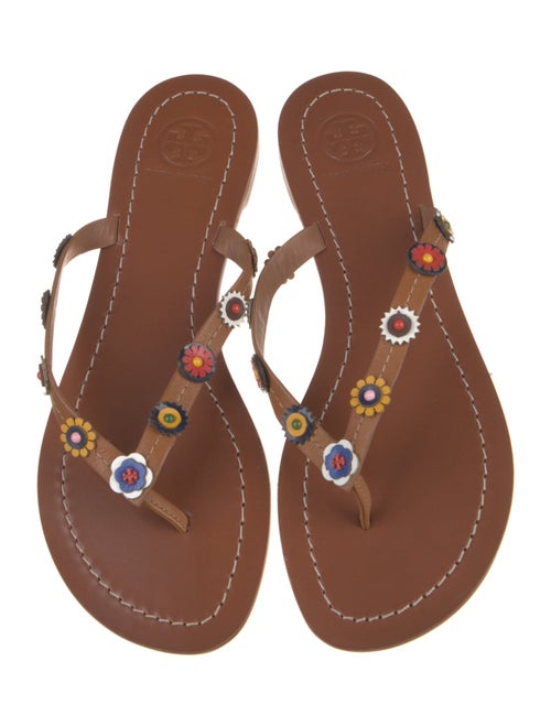 Tory Burch Leather Flip Flops