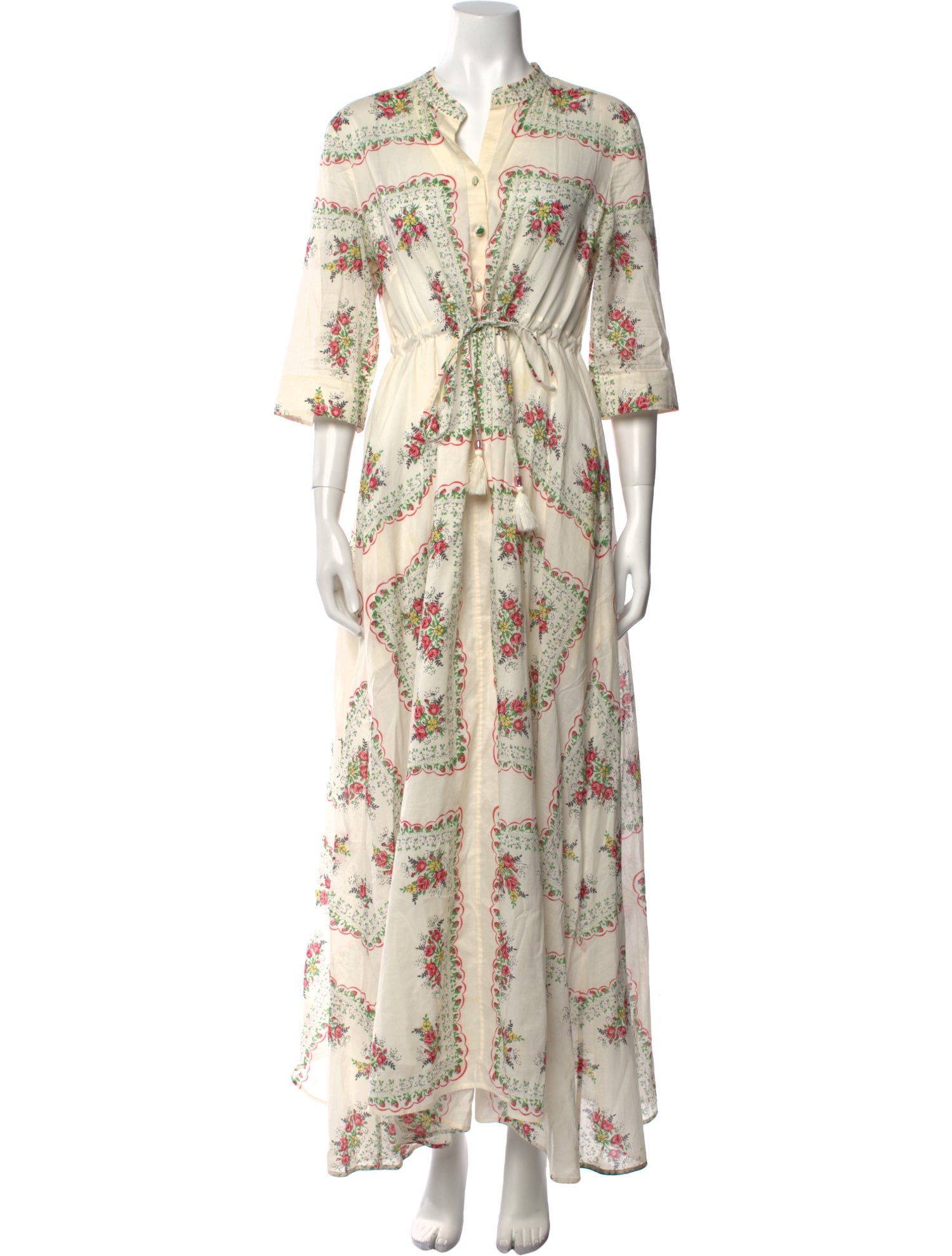 Tory Burch Floral Print Long Dress