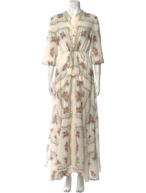 Tory Burch Floral Print Long Dress