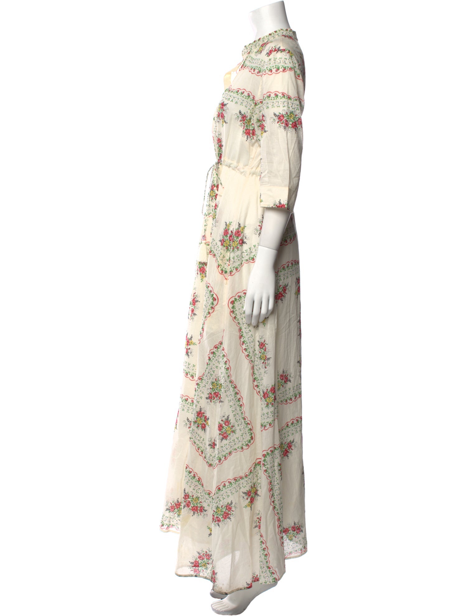 Tory Burch Floral Print Long Dress