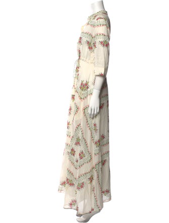 Tory Burch Floral Print Long Dress