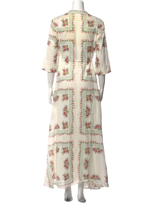 Tory Burch Floral Print Long Dress