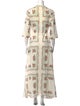Tory Burch Floral Print Long Dress