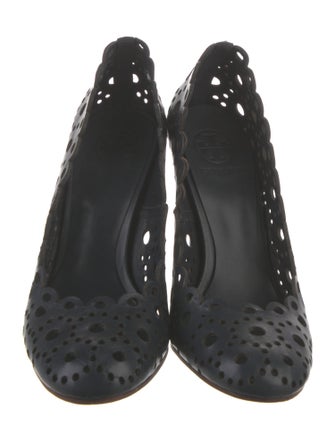 Tory Burch Leather Lasercut Accents Pumps