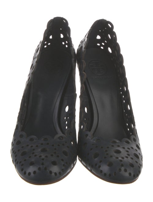 Tory Burch Leather Lasercut Accents Pumps