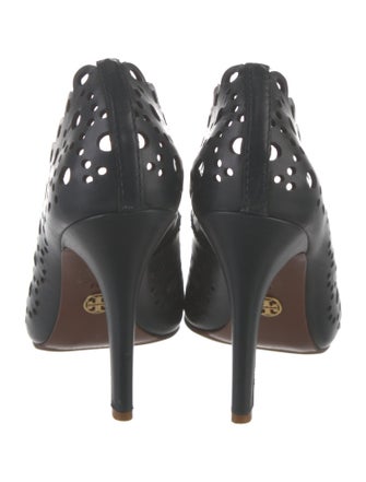 Tory Burch Leather Lasercut Accents Pumps