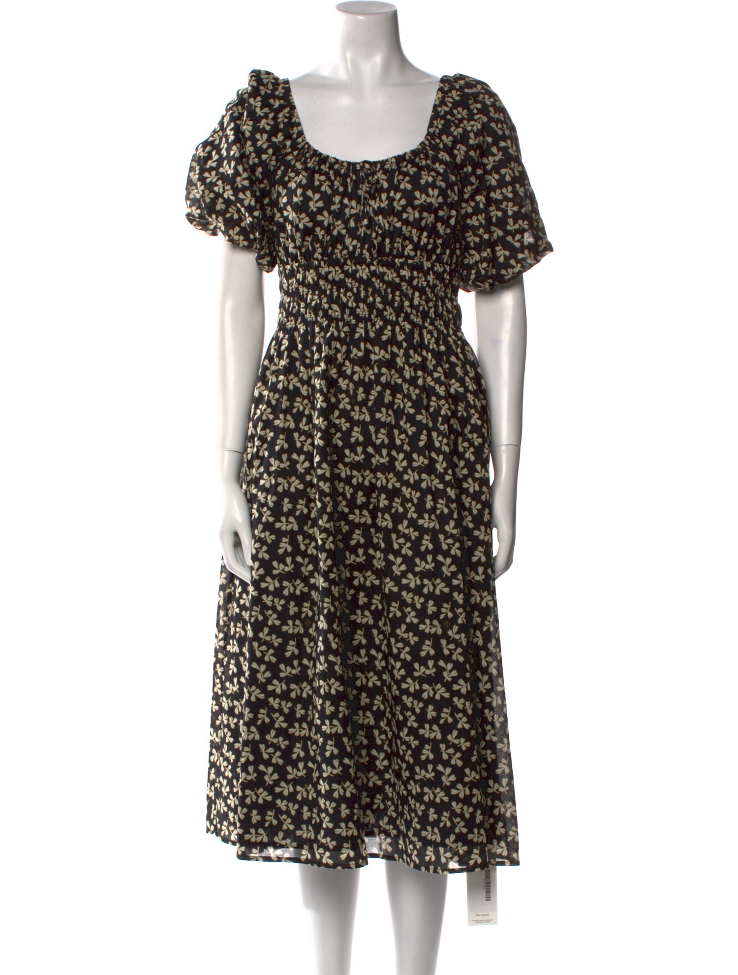 Tory Burch Floral Print Midi Length Dress