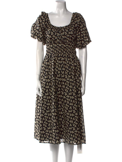 Tory Burch Floral Print Midi Length Dress