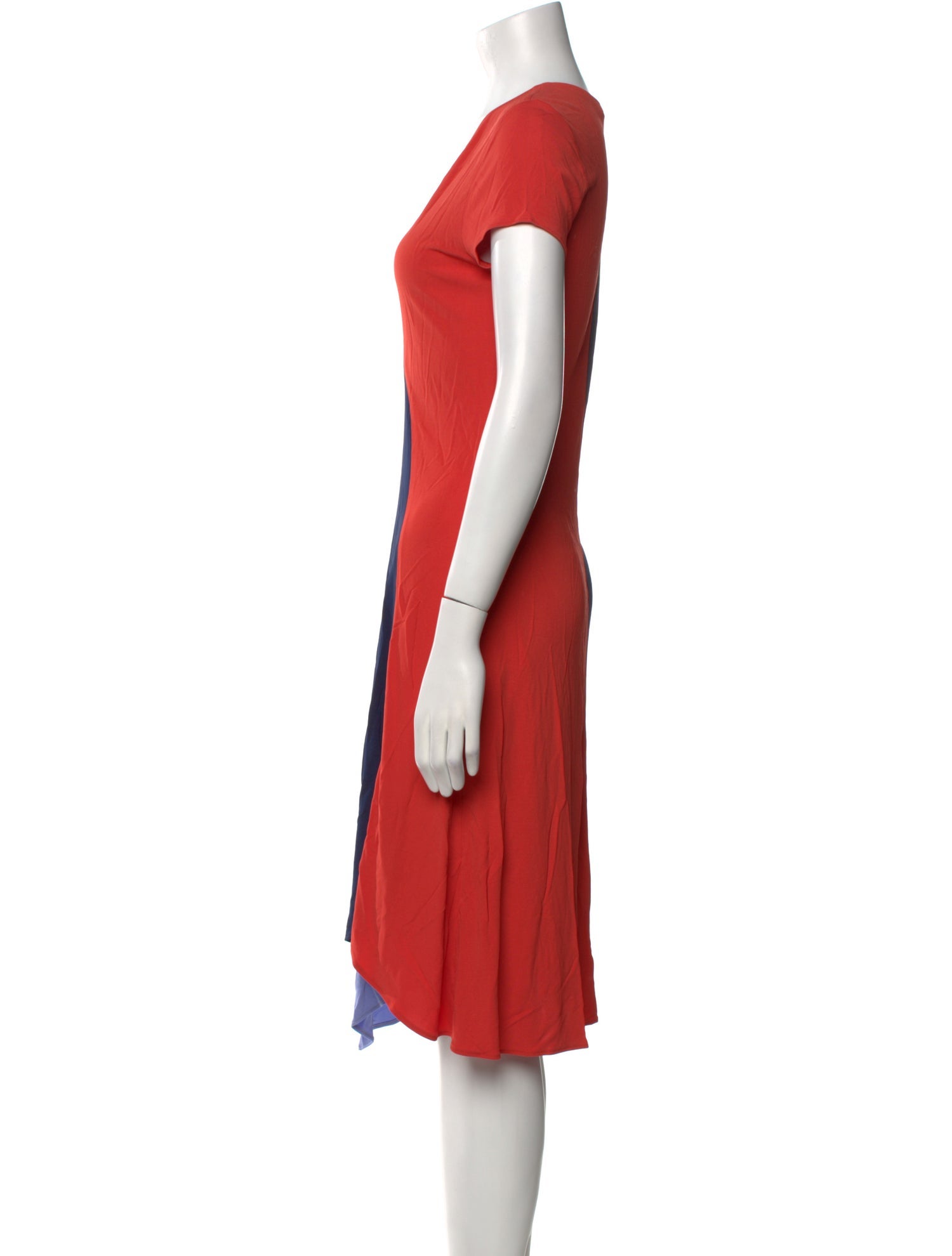 Tory Burch Colorblock Pattern Midi Length Dress