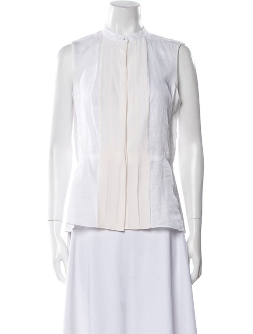 Tory Burch Silk Mock Neck Blouse