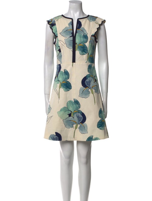 Tory Burch Floral Print Mini Dress