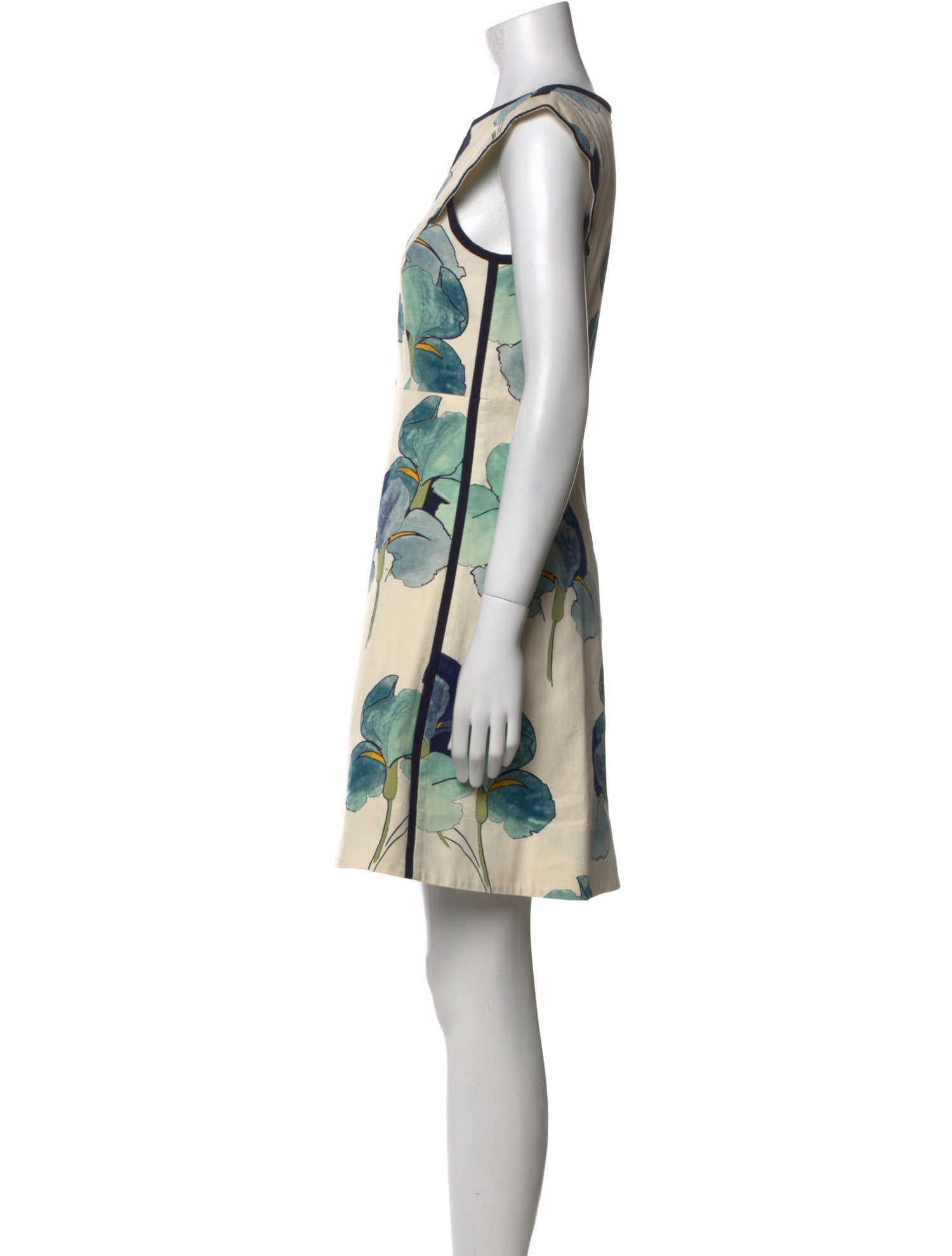 Tory Burch Floral Print Mini Dress