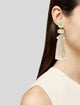 Tory Burch Crystal Moonstone Tassel Earrings