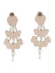 Tory Burch Faux Pearl & Bead Chandelier Earrings