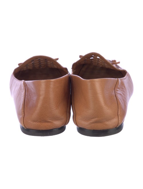 Tory Burch Leather Bow Accents Loafers