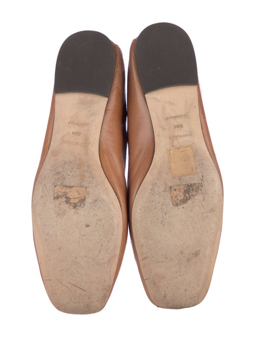 Tory Burch Leather Bow Accents Loafers