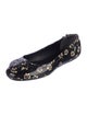 Tory Burch Patent Leather Floral Print Flats