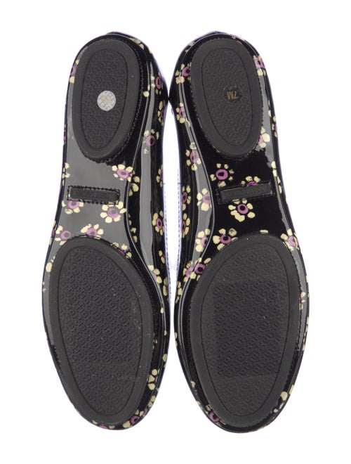 Tory Burch Patent Leather Floral Print Flats