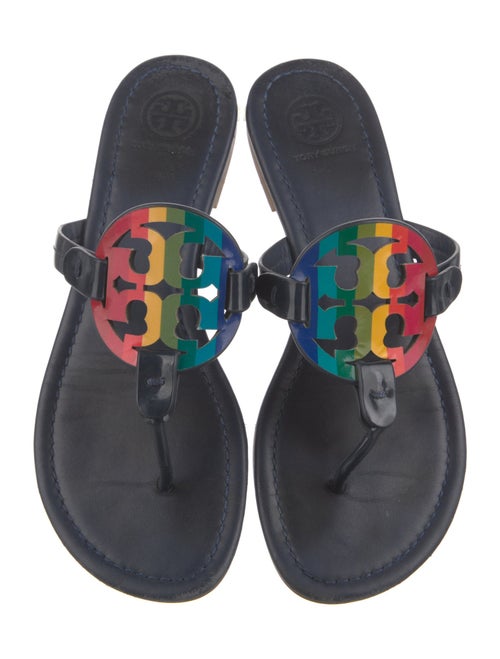 Tory Burch Patent Leather T-Strap Sandals