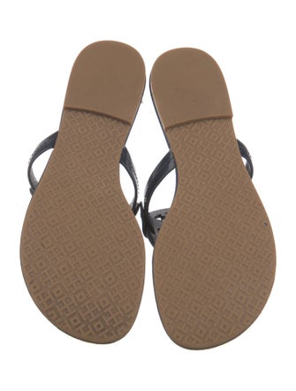 Tory Burch Patent Leather T-Strap Sandals