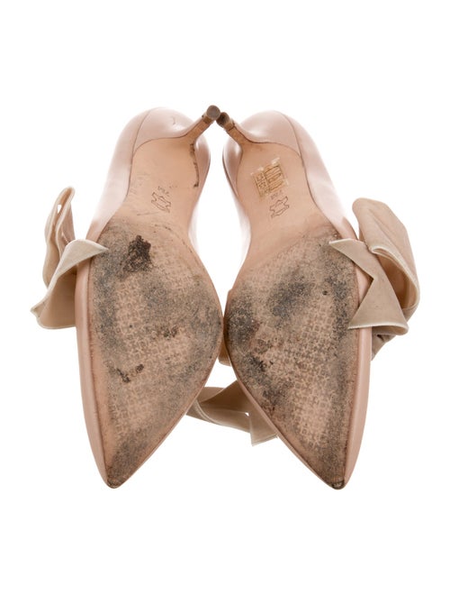 Tory Burch Leather Bow Accents Mules