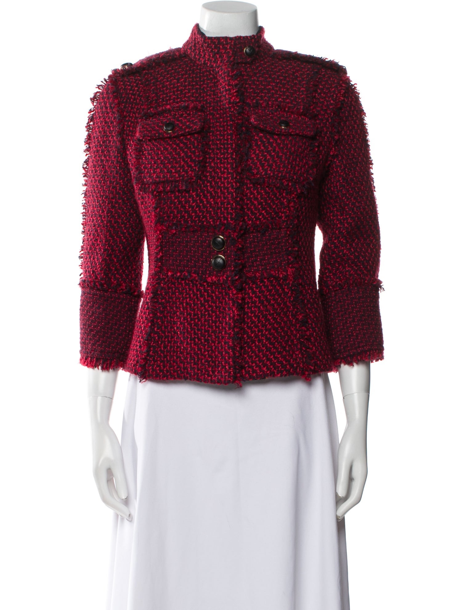 Tory Burch Tweed Pattern Jacket