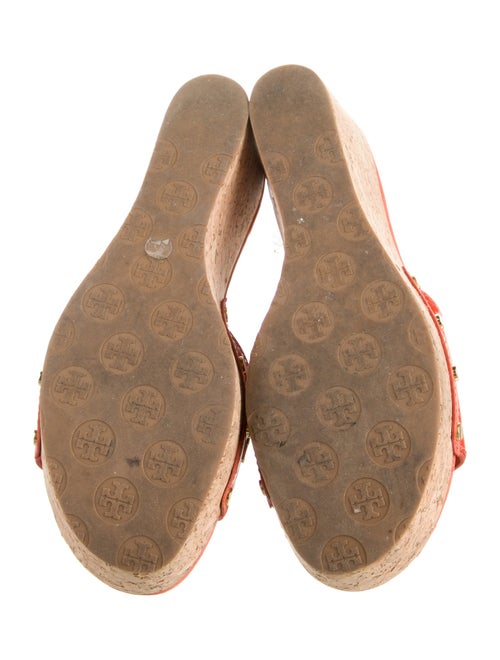 Tory Burch Patent Leather Printed Slides