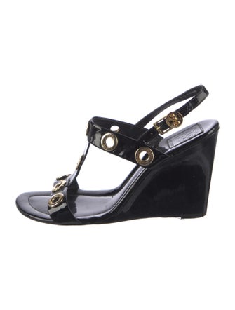 Tory Burch Patent Leather T-Strap Sandals