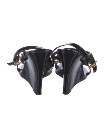 Tory Burch Patent Leather T-Strap Sandals