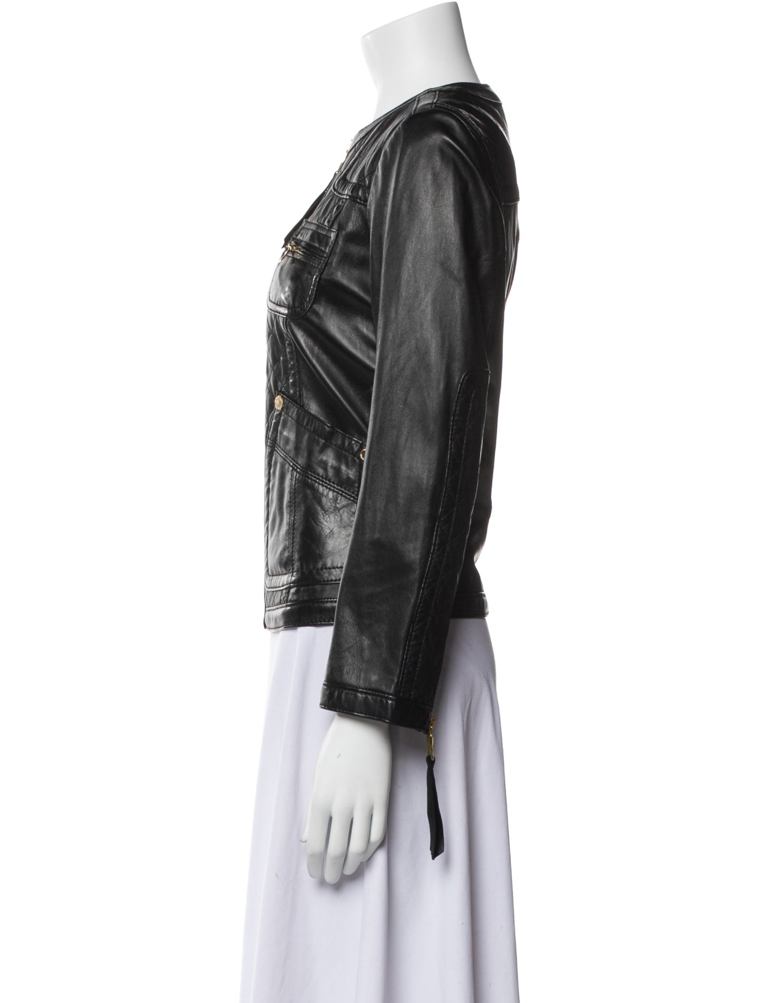 Tory Burch Leather Biker Jacket