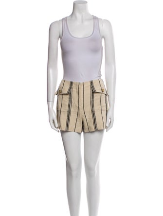 Tory Burch Silk Striped Short Set