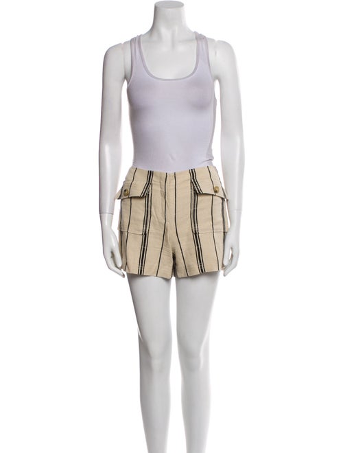 Tory Burch Silk Striped Short Set