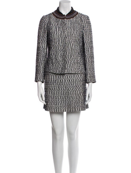 Tory Burch Printed Embroidered Accent Skirt Set