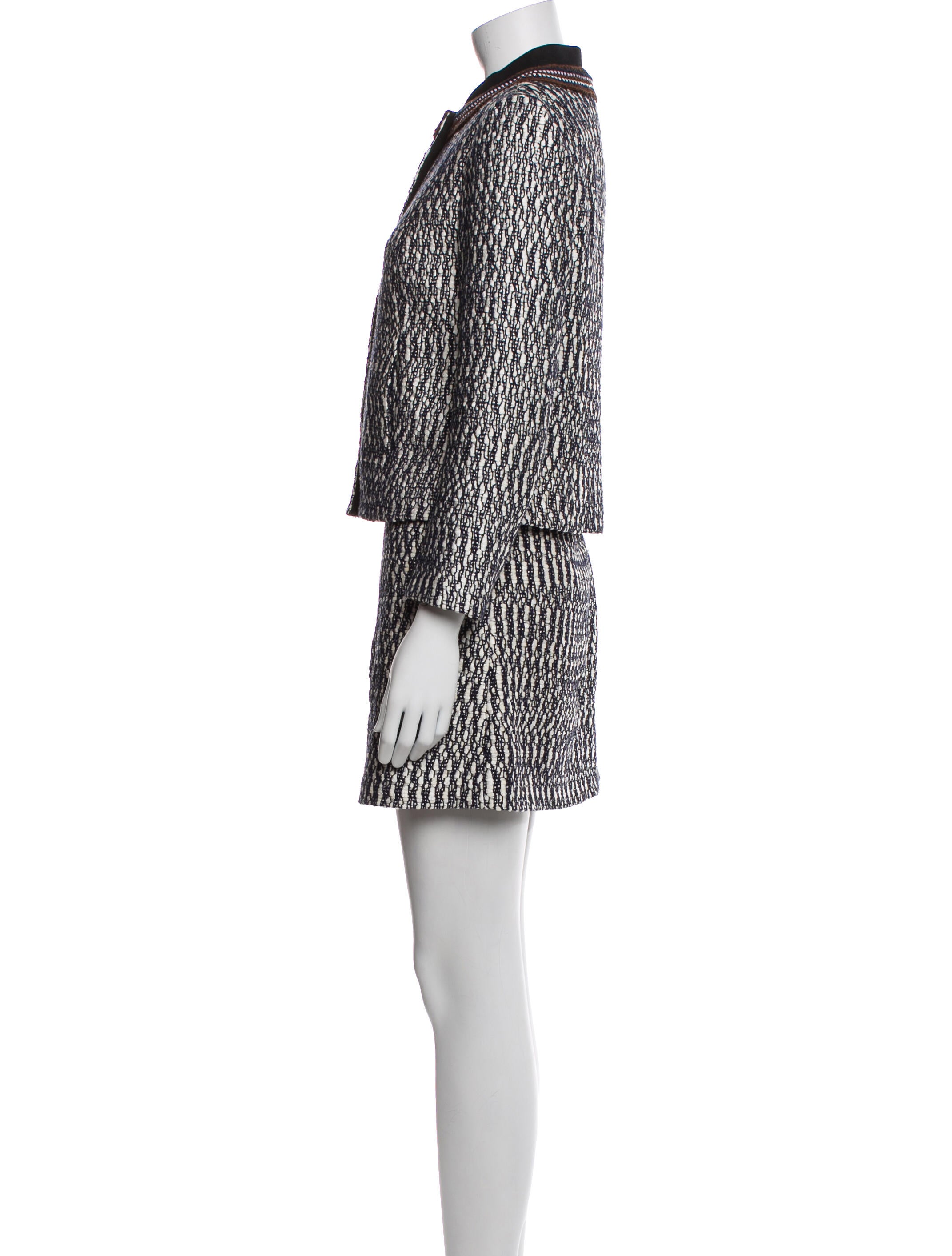 Tory Burch Printed Embroidered Accent Skirt Set