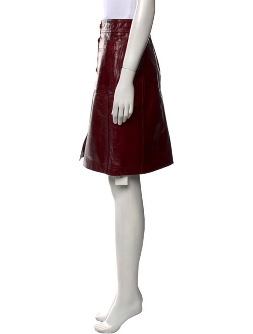Tory Burch Leather Knee-Length Skirt