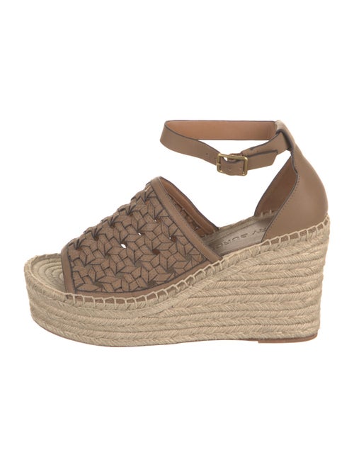 Tory Burch Leather Braided Accents Espadrilles