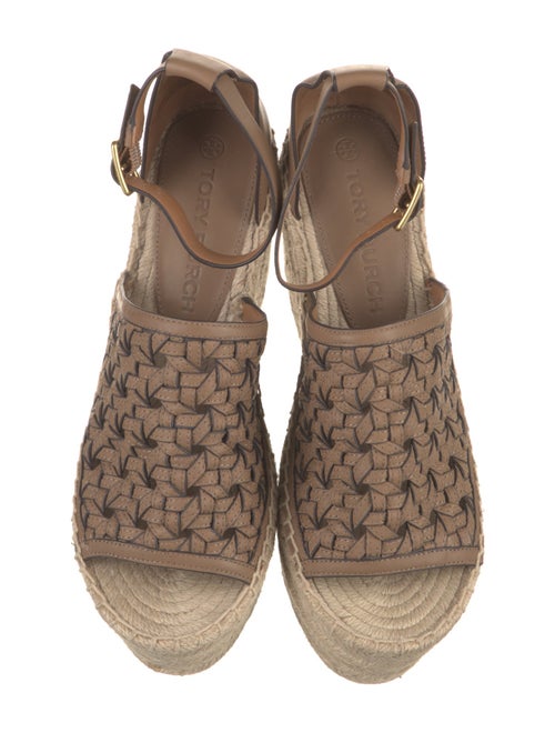 Tory Burch Leather Braided Accents Espadrilles