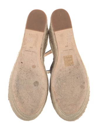 Tory Burch Leather Braided Accents Espadrilles