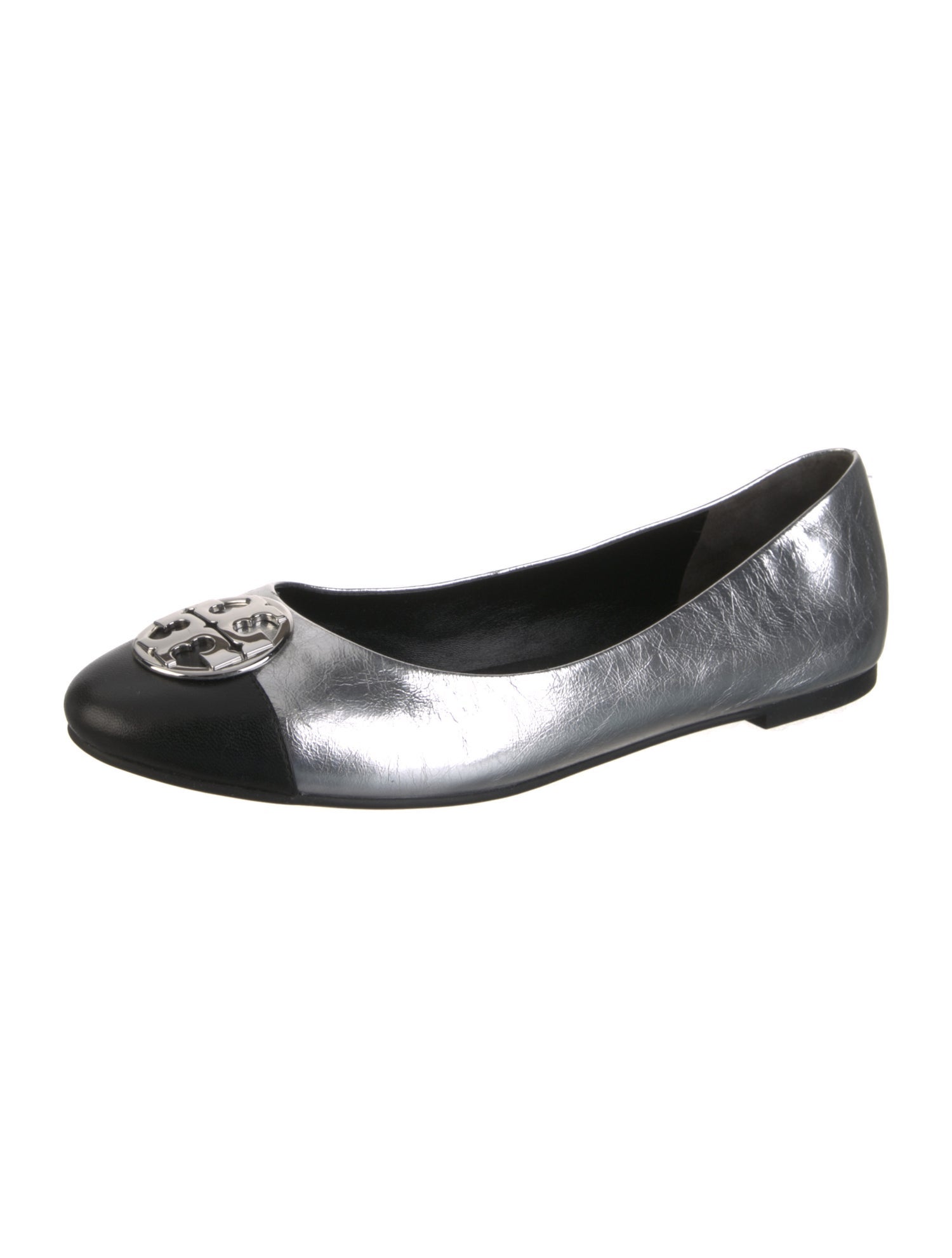 Tory Burch Leather Bow Accents Ballet Flats